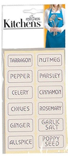 Fox Run Pack of 48 Spice Labels by Kitchen Niche