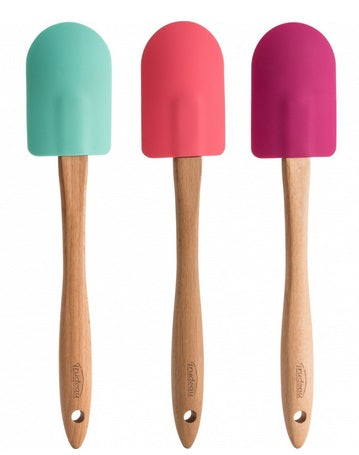 Trudeau Large Silicone Spoon Spatula with Wood Handle by Kitchen Niche