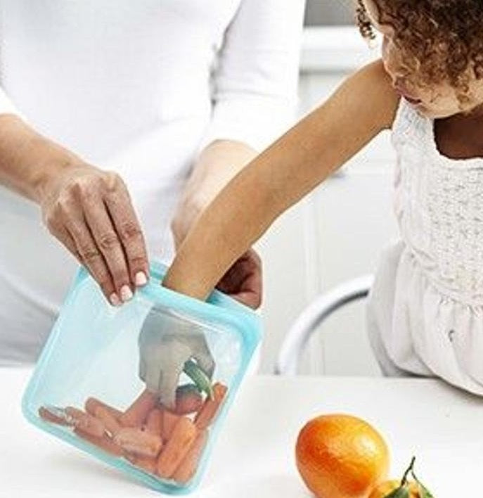 Stasher Reusable Sandwich Bag Aqua by Kitchen Niche