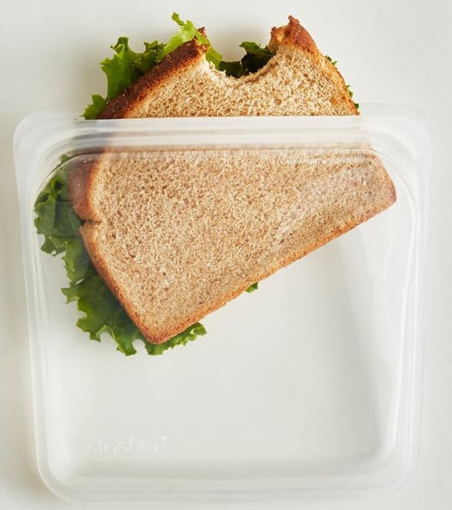 Stasher Reusable Sandwich Bag Clear by Kitchen Niche