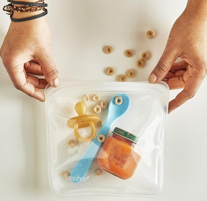 Stasher Reusable Sandwich Bag Clear by Kitchen Niche