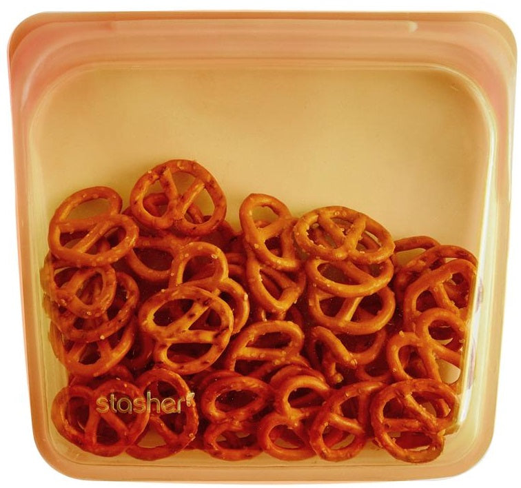 Stasher Orange Reusable Storage Bag by Kitchen Niche