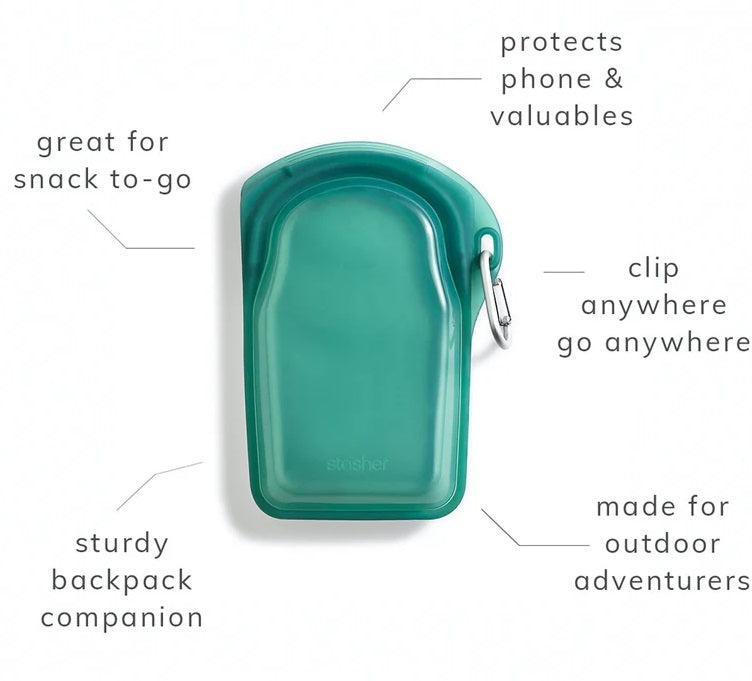 Stasher Reusable Go Bag Clear by Kitchen Niche