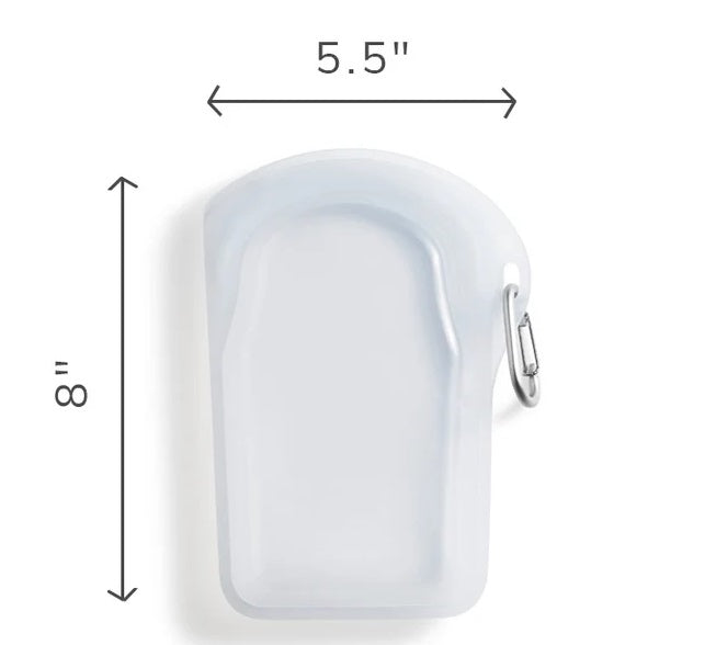 Stasher Reusable Go Bag Clear by Kitchen Niche