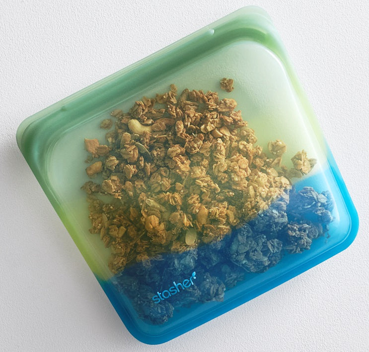 Stasher Reusable Sandwich Bag Black Sea by Kitchen Niche