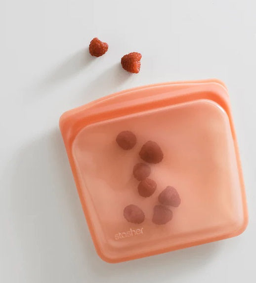 Stasher Reusable Sandwich Bag Coral by Kitchen Niche