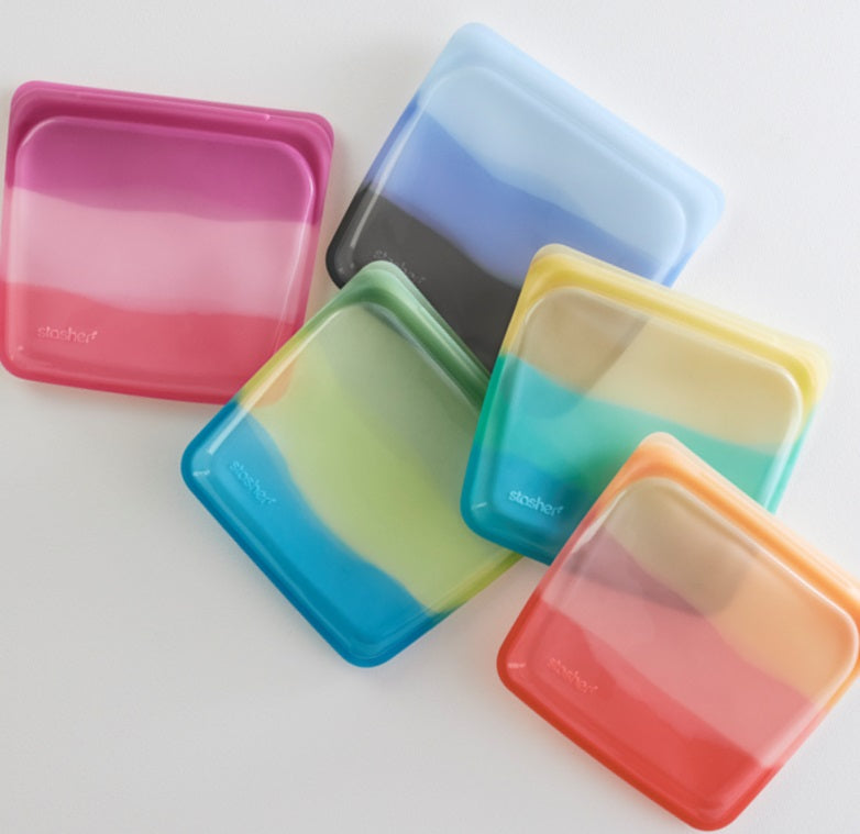 Stasher Reusable Sandwich Bag Yellow Sea by Kitchen Niche