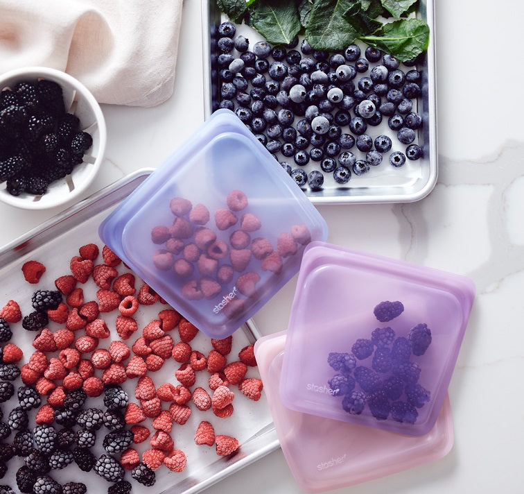 Stasher Reusable Sandwich Bag Rainbow Purple by Kitchen Niche