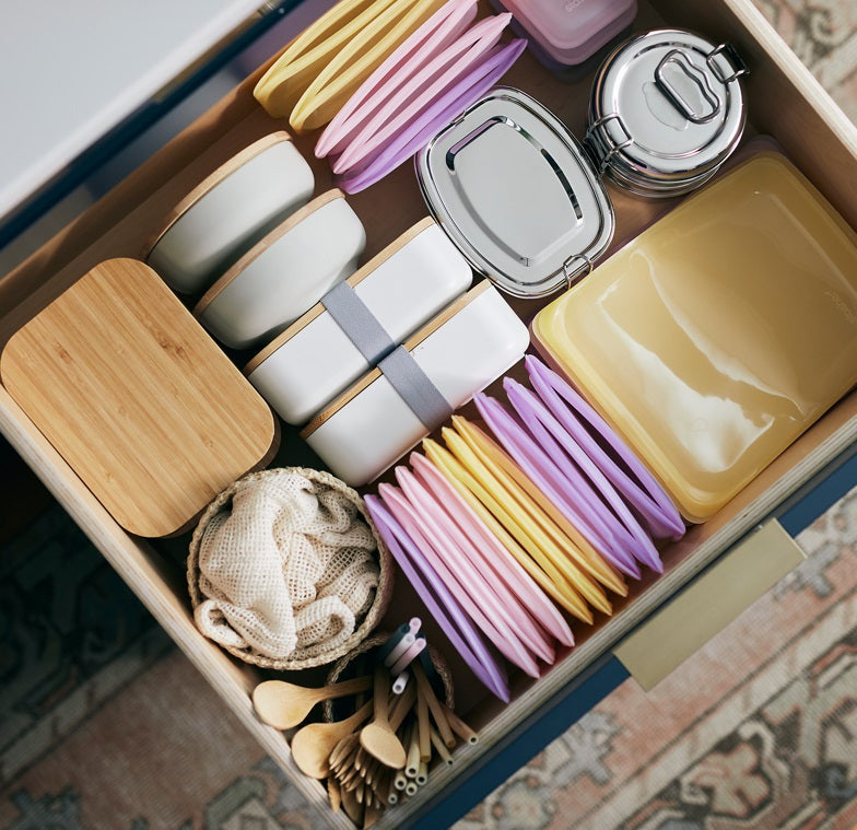 Stasher Reusable Sandwich Bag Rainbow Purple by Kitchen Niche