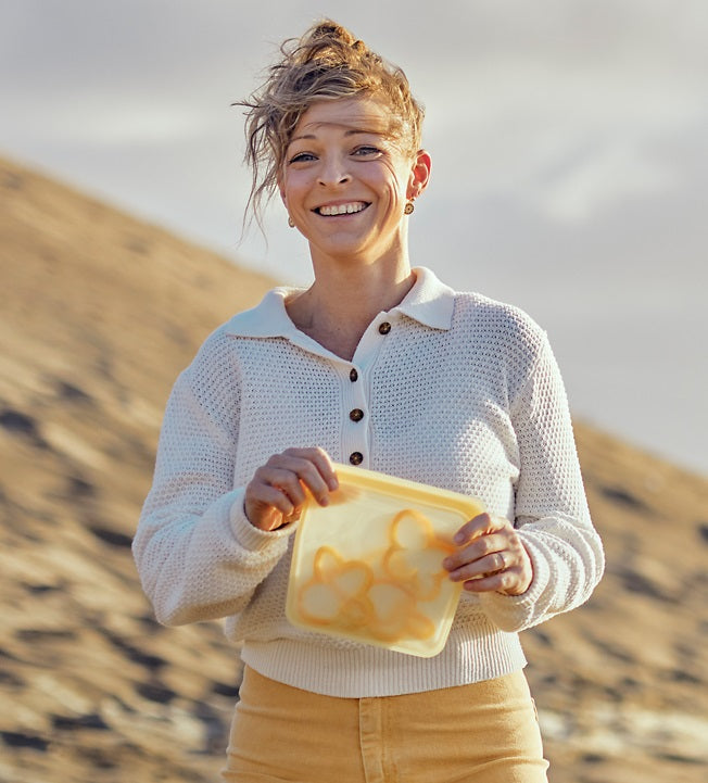 Stasher Reusable Sandwich Bag Rainbow Yellow by Kitchen Niche