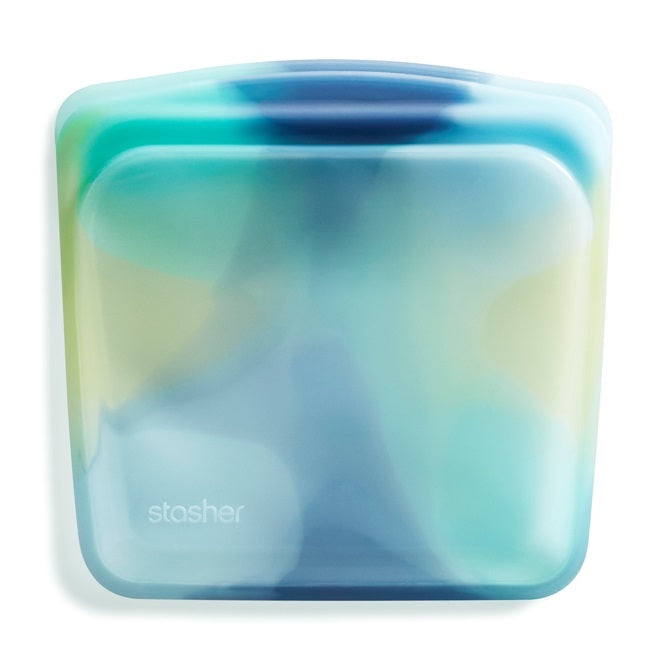 Stasher Reusable Sandwich Bag Tie-Dye Blue by Kitchen Niche