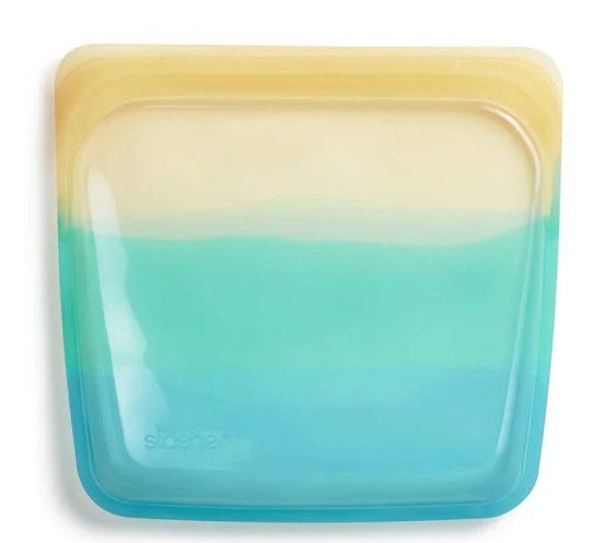 Stasher Reusable Sandwich Bag Yellow Sea by Kitchen Niche