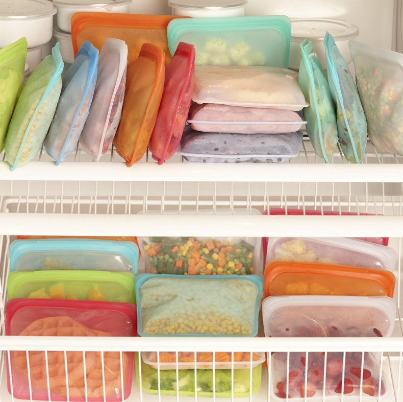 Stasher Reusable Snack Bag Raspberry by Kitchen Niche