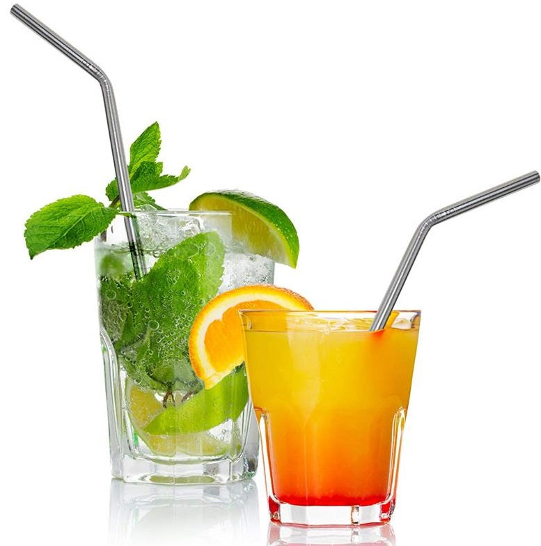 Danesco Stainless Steel Straw Set of 4 by Kitchen Niche
