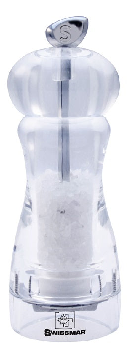 Swissmar Alice 15cm Acrylic Salt Mill by Kitchen Niche