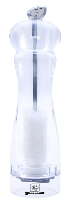 Swissmar Alice 20cm Acrylic Salt Mill by Kitchen Niche