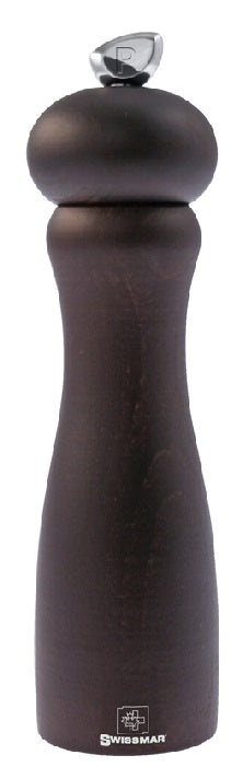 Swissmar Belle 20cm Chocolate Wood Pepper Mill by Kitchen Niche