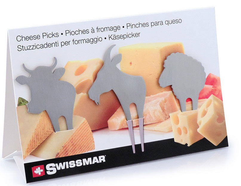 Swissmar Farm Animal Cheese Pick Set of 3 by Kitchen Niche
