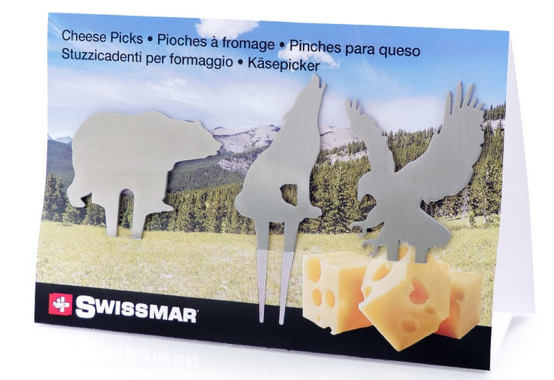 Swissmar Wilderness Cheese Pick Set of 3 by Kitchen Niche