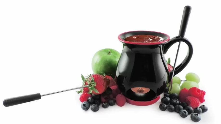 Swissmar Black Indulge Chocolate Fondue Mug Set by Kitchen Niche