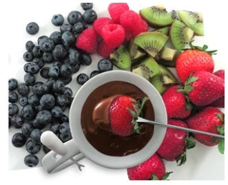 Swissmar White Indulge Chocolate Fondue Mug Set by Kitchen Niche