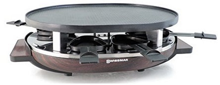 Swissmar 8 Person Matterhorn Raclette Grill with Wood Base by Kitchen Niche