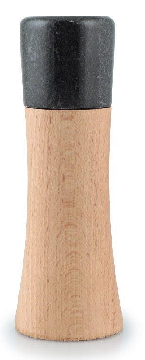 Swissmar Milano 18cm Natural Beech Wood Pepper Mill with Granite by Kitchen Niche