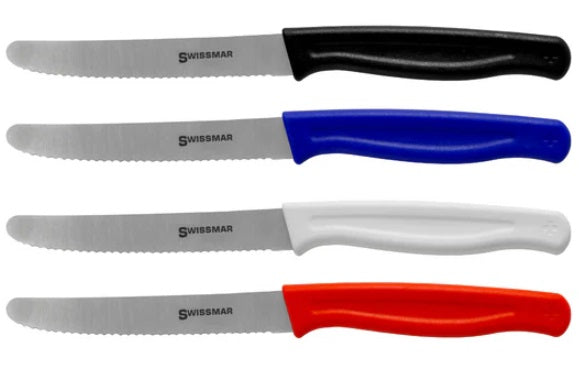 Swissmar Blue Serrated Utility & Tomato Knife Swissmar by Kitchen Niche