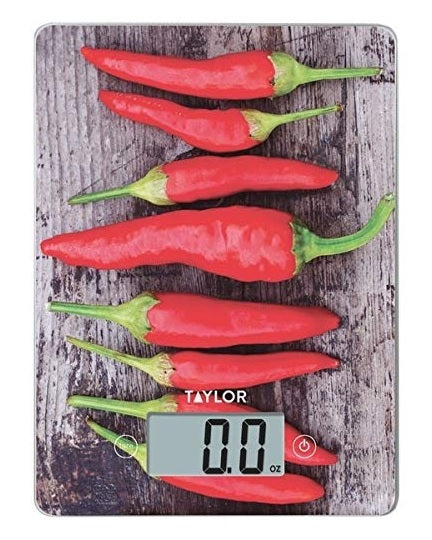 Taylor Chili Peppers Digital Kitchen Scale by Kitchen Niche