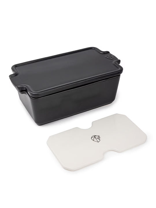 Peugeot Ceramic Terrine Dish With Press – Slate – 21 cm