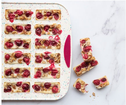 Trudeau Confetti Silicone 24 Bar Cake Pan by Kitchen Niche