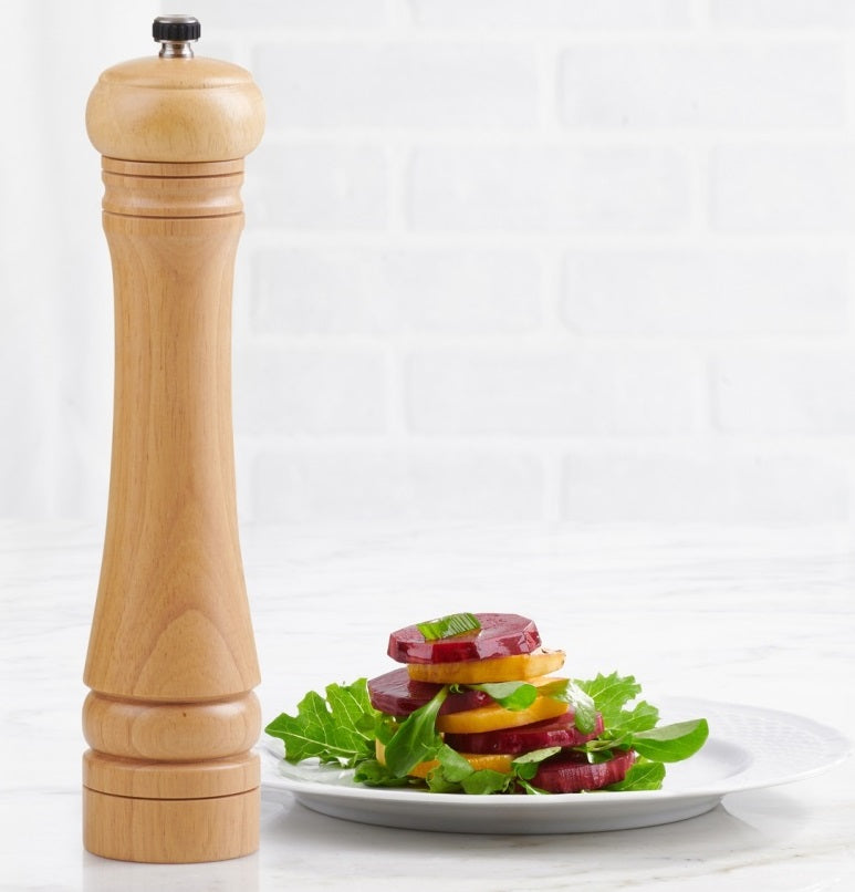 Trudeau Capri Pepper Mill Wood 10" by Kitchen Niche