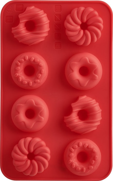 Trudeau Set of 2 Silicone Donut Shaped Chocolate Molds by Kitchen Niche