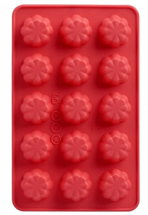 Trudeau Set of 2 Silicone Flower Shaped Chocolate Molds by Kitchen Niche