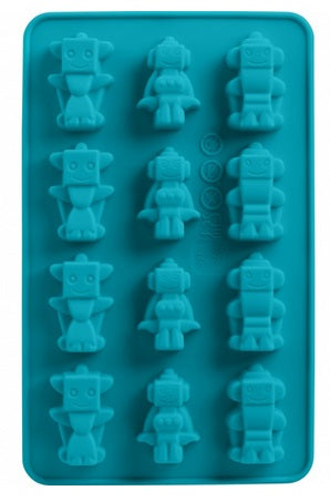 Trudeau Set of 2 Silicone Robot Shaped Chocolate Molds by Kitchen Niche