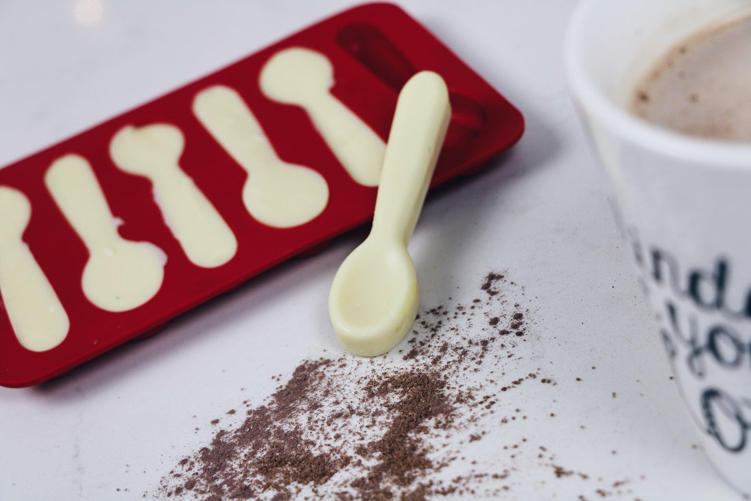 Trudeau Set of 2 Silicone Spoon Shaped Chocolate Molds by Kitchen Niche