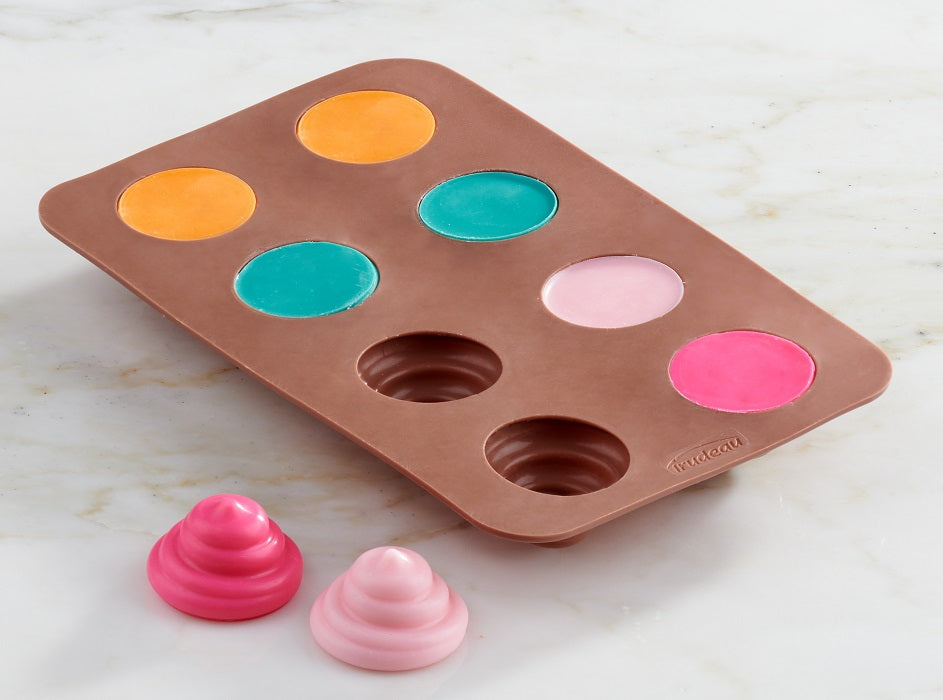 Trudeau Set of 2 Silicone Swirl Shaped Chocolate Molds by Kitchen Niche