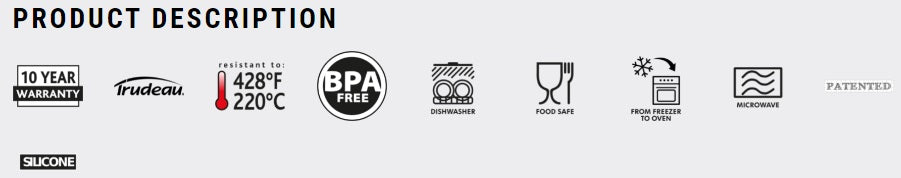 Trudeau Confetti Silicone Jumbo Muffin Pan by Kitchen Niche