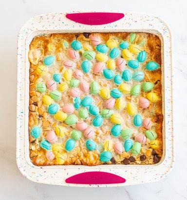 Trudeau Confetti Silicone Square Cake Pan by Kitchen Niche