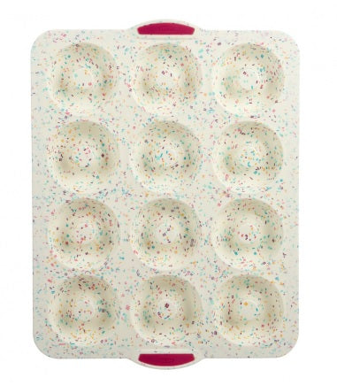 Trudeau Confetti Silicone Donut Pan by Kitchen Niche