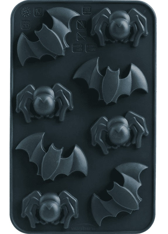 Trudeau Set of 2 Silicone Halloween Bats Chocolate Molds by Kitchen Niche