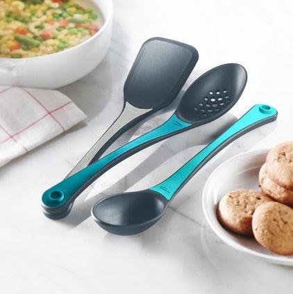 Trudeau Stackable Kitchen Tools – Set of 3 – Blue Tones by Kitchen Niche