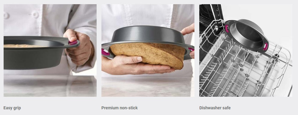 Trudeau Non-Stick Metal Round Cake Pan by Kitchen Niche