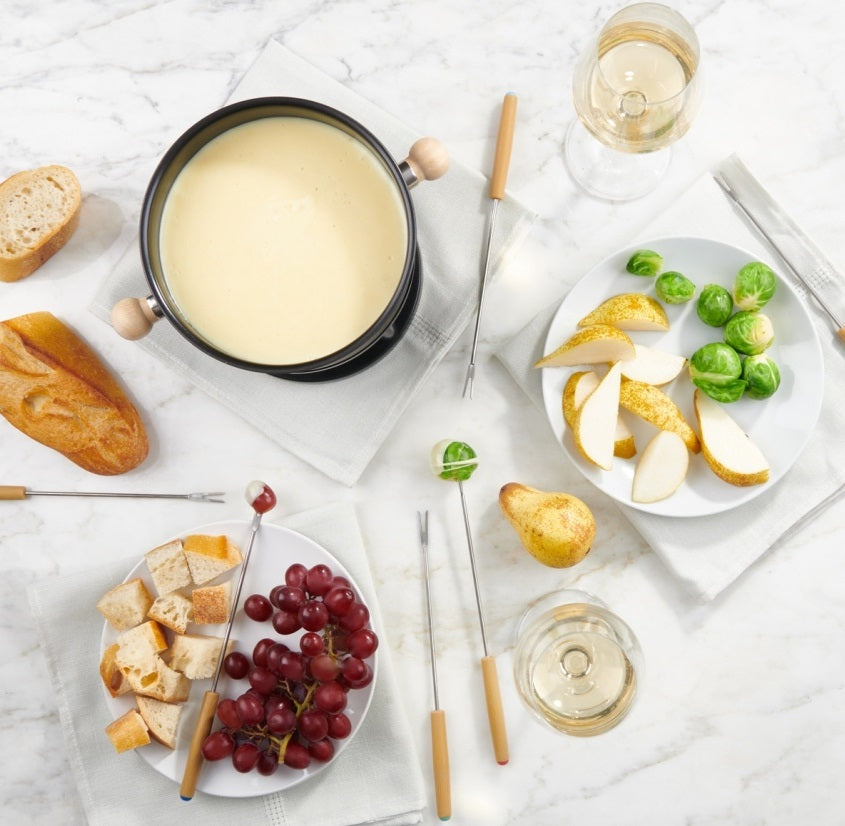 Trudeau Onyx 3-in-1 Non-Stick Fondue Set by Kitchen Niche