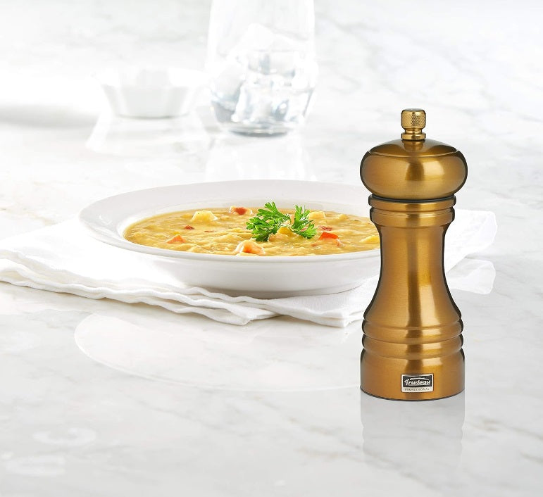 Trudeau Professional Pepper Mill Brass 6" by Kitchen Niche