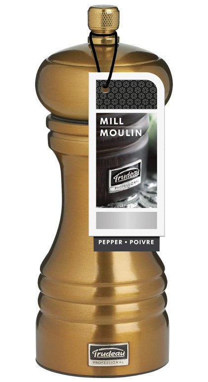 Trudeau Professional Pepper Mill Brass 6" by Kitchen Niche