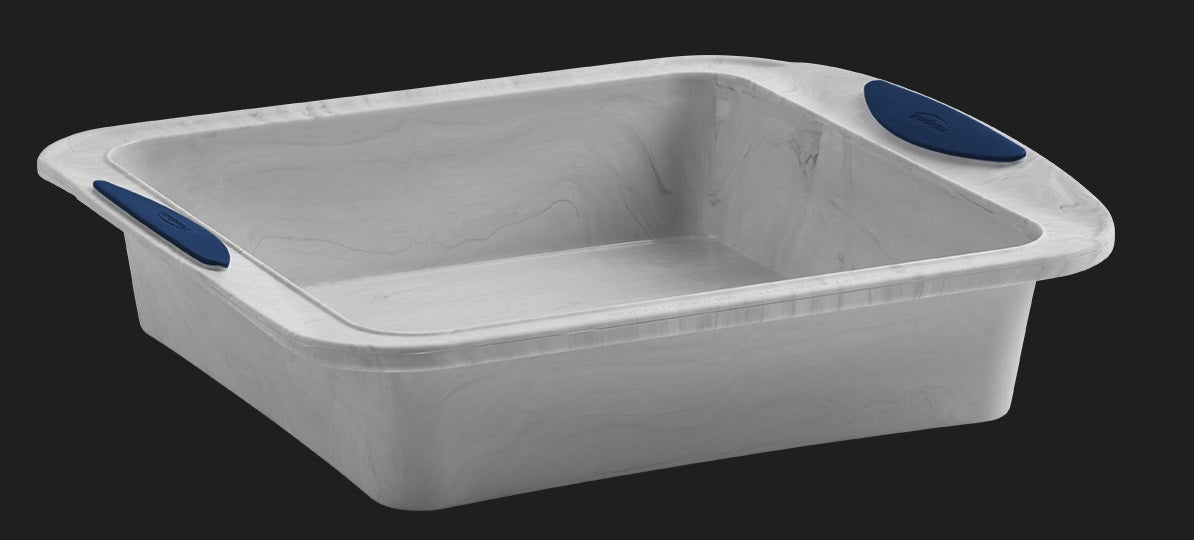 Trudeau Marble Silicone Square Cake Pan by Kitchen Niche