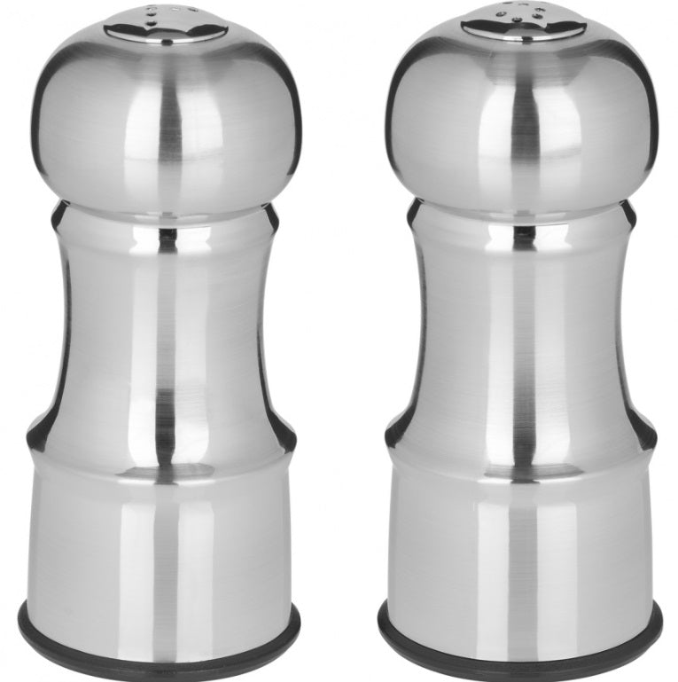 Trudeau Salt & Pepper Shaker – 4.5" – Stainless Finish by Kitchen Niche