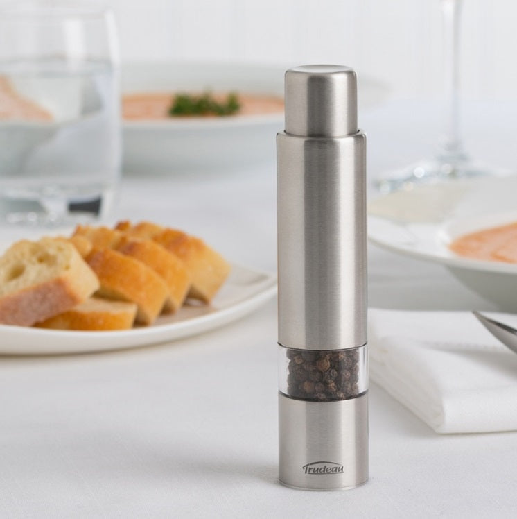 Trudeau Thumb Pepper Mill Stainless Steel 6" by Kitchen Niche