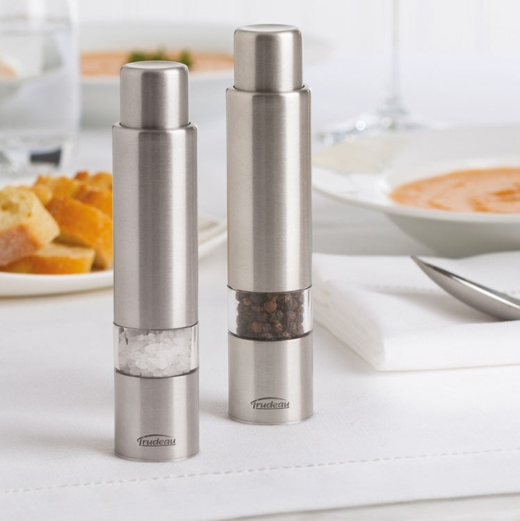 Trudeau Thumb Pepper Mill Stainless Steel 6" by Kitchen Niche